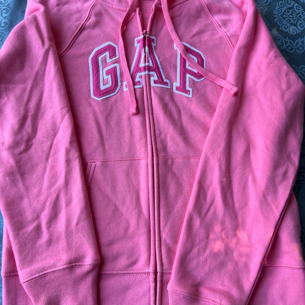 GAP Bright Pink Zip-Up Hoodie
